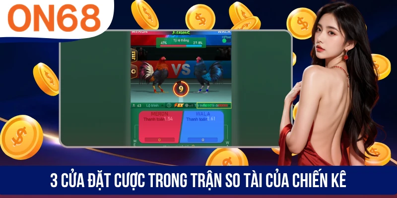 3 cửa đặt cược trong trận so tài của chiến kê