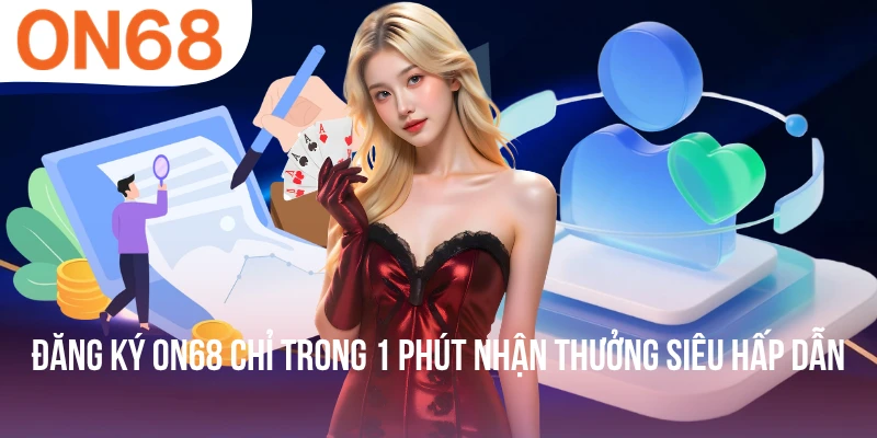 Đăng Ký ON68 Chỉ Trong 1 Phút Nhận Thưởng Siêu Hấp Dẫn