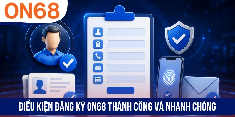 Điều kiện đăng ký ON68 thành công và nhanh chóng