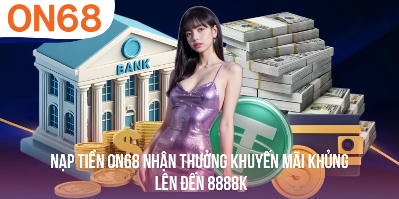 Nạp Tiền ON68 Nhận Thưởng Khuyến Mãi Khủng, Lên Đến 8888k